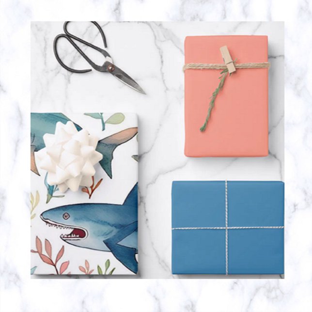 Hoja De Papel De Regalo Tiburones (Subido por el creador)