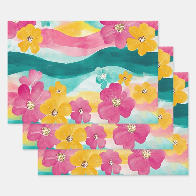 Hoja De Papel De Regalo Tiempo de verano (Set)