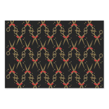 Tijeras de purpurina dorado - Estilista de pelo 