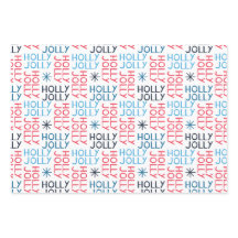 Tipografía de Jolly Holly Blanco Rojo Azul