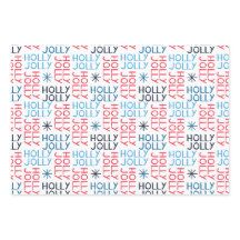 Tipografía Jolly Holly Rojo Azul Blanco