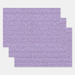 Hoja De Papel De Regalo Tiras de Corduroy Rough en Lavanda Lilac