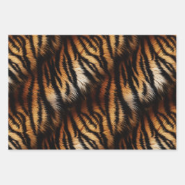 Hoja De Papel De Regalo Tiras de tigre