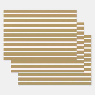 Hoja De Papel De Regalo Tiras neutrales de teca