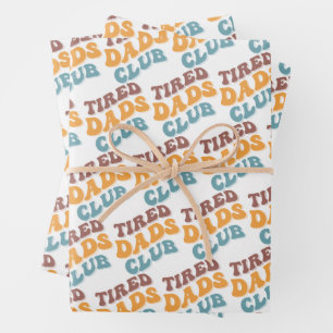 Hoja De Papel De Regalo Tired Dads Club Funny