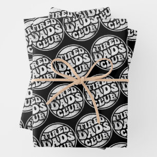 Hoja De Papel De Regalo Tired Dads Club Funny