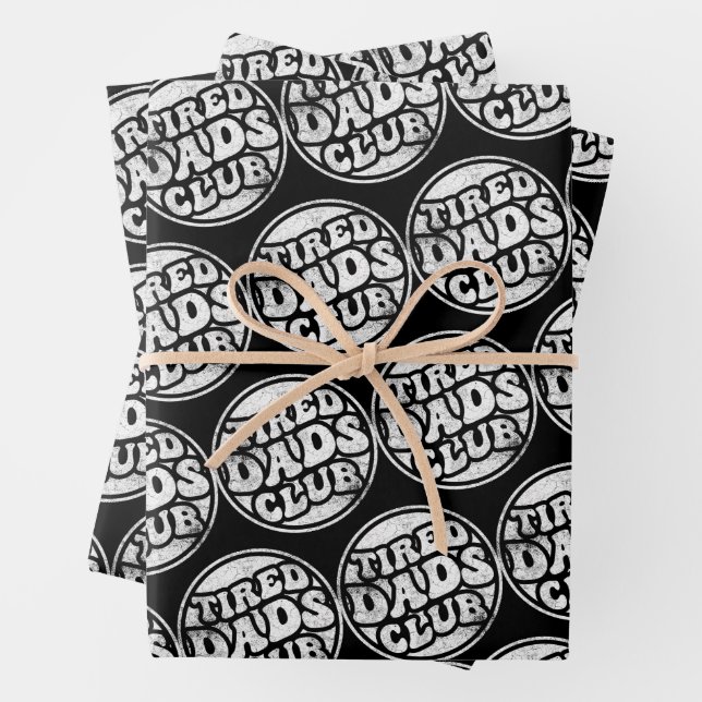 Hoja De Papel De Regalo Tired Dads Club Funny (In situ)