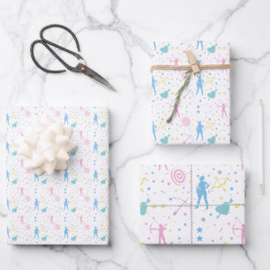 Hoja De Papel De Regalo Tiro con arco femenino: arco de arquero y flecha