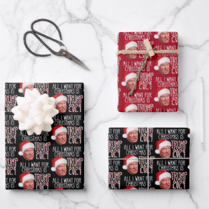 Hoja De Papel De Regalo Todo lo que quiero para los Navidades es Trump 202