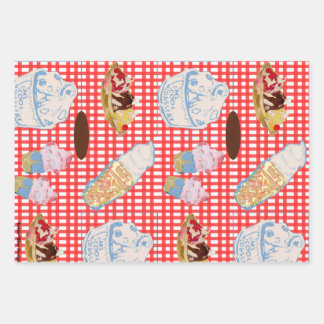 Hoja De Papel De Regalo Todos gritamos por helado