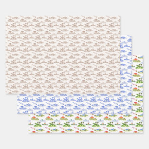 Hoja De Papel De Regalo Toile de Dinosaurio