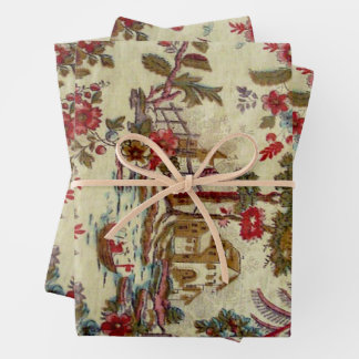Hoja De Papel De Regalo Toile de Jouy 2021