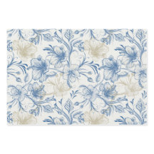 Toile-De-Jouy Patrón Francés Vintage