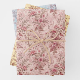 Hoja De Papel De Regalo Toile francesa pastel