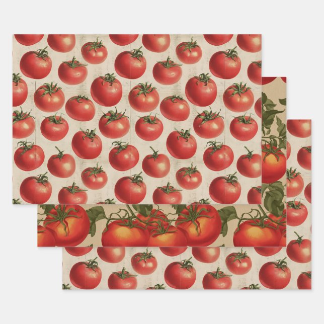 Hoja De Papel De Regalo Tomate (Set)