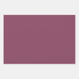 Hoja De Papel De Regalo Tonos 3 Ciruela Niña Frambuesa Morado Rubí Liso