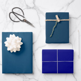 Hoja De Papel De Regalo Tonos Azules Llanos Imperiales de la Marina Prusia