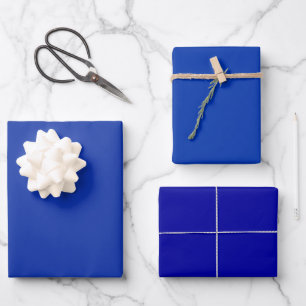 Hoja De Papel De Regalo Tonos Azules Llenos de Sofisticación