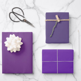 Hoja De Papel De Regalo Tonos de Eminencia Morada Uva Oscura Púrpura Liso 