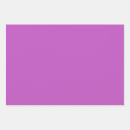 Hoja De Papel De Regalo Tonos de fucsia lavanda malva púrpura liso 3 tonos