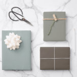 Hoja De Papel De Regalo Tonos de gris marrón marrón simple color sólido<br><div class="desc">Una combinación moderna de marrón nogal y tonos grises envoltura de regalo para sus eventos,  hitos importantes y celebraciones felices.</div>