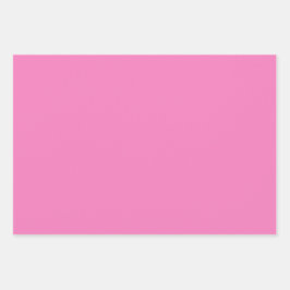 Hoja De Papel De Regalo Tonos de rosa fucsia claro persa liso 3 tonos