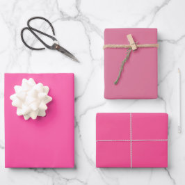 Hoja De Papel De Regalo Tonos de rosa liso violeta pálido rosa 3 tonos