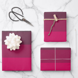 Hoja De Papel De Regalo Tonos de rosa profundo