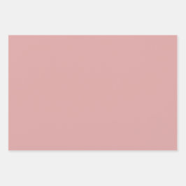 Hoja De Papel De Regalo Tonos de rosa Schauss Flamingo Pastel Liso 3 tonos