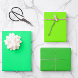 Hoja De Papel De Regalo Tonos de Verde Lima Chartreuse de Primavera Liso 3