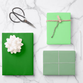 Hoja De Papel De Regalo Tonos de Verde Marino Pálido Sólido Llano 3