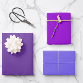 Hoja De Papel De Regalo Tonos Lilas, Violeta y Pizarra 3 Tonos Rebecca Lis