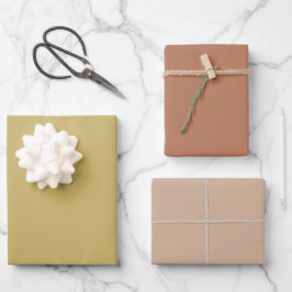 Hoja De Papel De Regalo Tonos Marrón Plain Maple Apple Cashmere 3