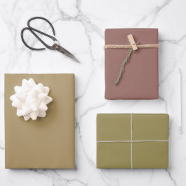 Hoja De Papel De Regalo Tonos Marrones Castaños Beige Oscuro Liso 3 Tonos