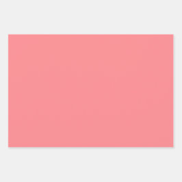 Hoja De Papel De Regalo Tonos rosados de sandía tulipán liso 3 tonos