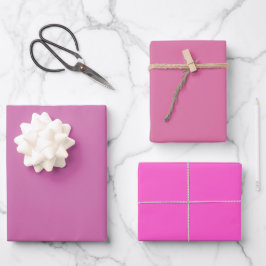 Hoja De Papel De Regalo Tonos rosados profundos claros Super Thulian lisos
