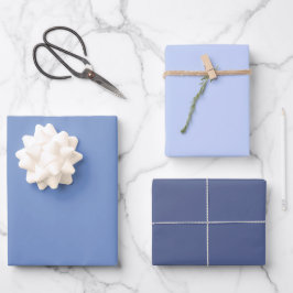 Hoja De Papel De Regalo Tonos Violeta Azul Periwinkle Claro Oscuro Simples
