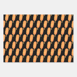 Hoja De Papel De Regalo Tos Fritos En Un Palo