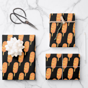 Hoja De Papel De Regalo Tos Fritos En Un Palo