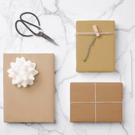 Hoja De Papel De Regalo Tostada Llena Camello Lienzo Marrón Tonos 3