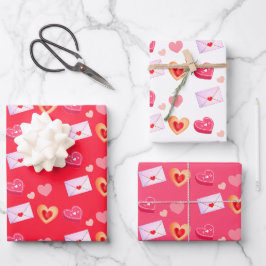 Hoja De Papel De Regalo Tratamientos y carta de amor de El día de San Vale