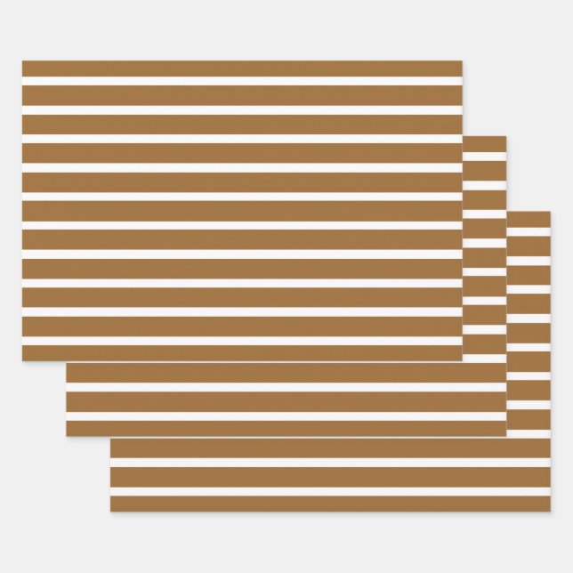 Hoja De Papel De Regalo Trazos neutrales de Nutmeg (Set)