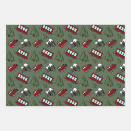 Hoja De Papel De Regalo Tren de aventura
