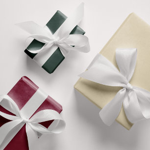 Hoja De Papel De Regalo Tres colores Navidades tradicionales