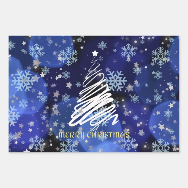 Hoja De Papel De Regalo Tres papeles diferentes para Navidades (Anverso)