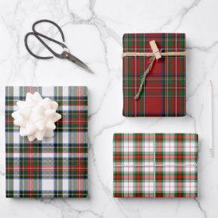 Hoja De Papel De Regalo Tres patrones del clan Stewart