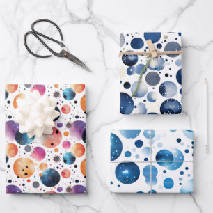 Hoja De Papel De Regalo Trío de Lunares