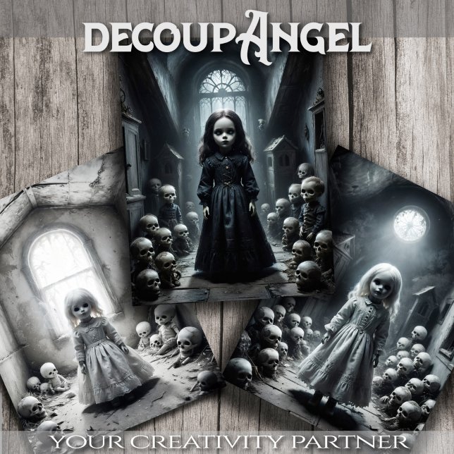 Hoja De Papel De Regalo Trio de muñecas Phantom Creepe - Desnudo - (Subido por el creador)