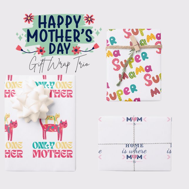 Hoja De Papel De Regalo Trío de regalo táctil de la madre (Subido por el creador)