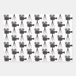 Hoja De Papel De Regalo Trío de tema de película